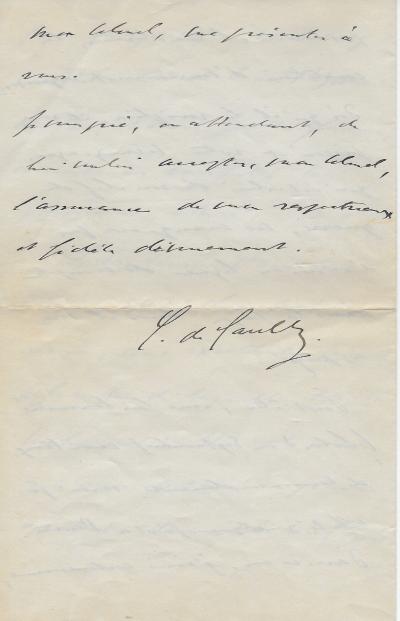 Charles de GAULLE – Lettre autographe signée – Première guerre mondiale 2