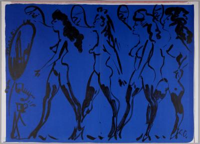 Claes OLDENBURG - Défilé de femmes, 1964 - Lithographie originale sur papier vélin 2