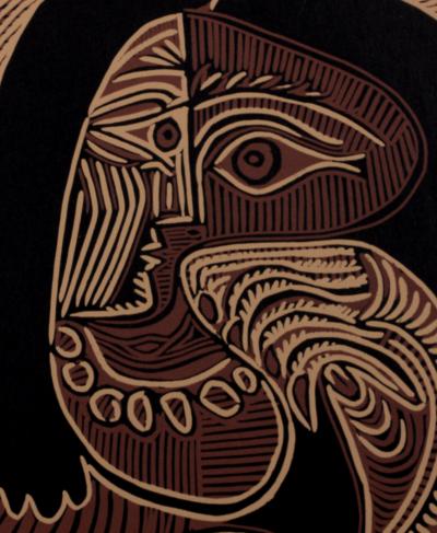Pablo PICASSO (after) - Femme au collier, 1962 - Linocut 2