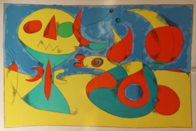 Joan MIRO  Lithographie DLM circa  Lithographie originale en couleurs insérée dans l ouvrage DLM 2