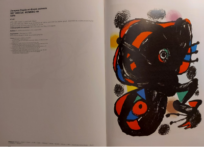 Joan MIRO Lithographie originale pour l’ouvrage  XX  siècle  RARE épreuve  grandes marges 2