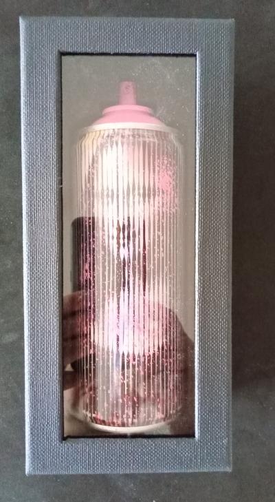 Mr Brainwash - SPRAY CAN – MONA LISA, 2020 Pink, Technique mixte sur bombe aérosol 2