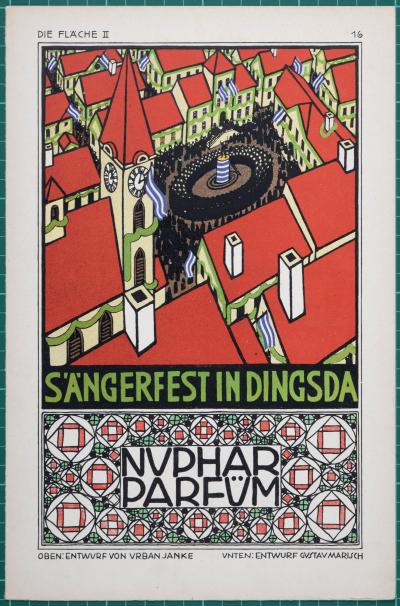 Urban JANKE & Gustav MARISCH - Spielwaren, c. 1910 - Original small lithograph poster 2