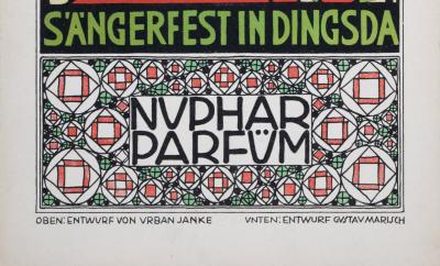Urban JANKE & Gustav MARISCH - Spielwaren, c. 1910 - Original small lithograph poster 2