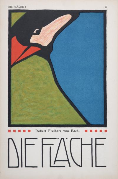 Robert FREIHERR VON BACH - Die Fläche, c. 1902 - Original small lithograph poster 2