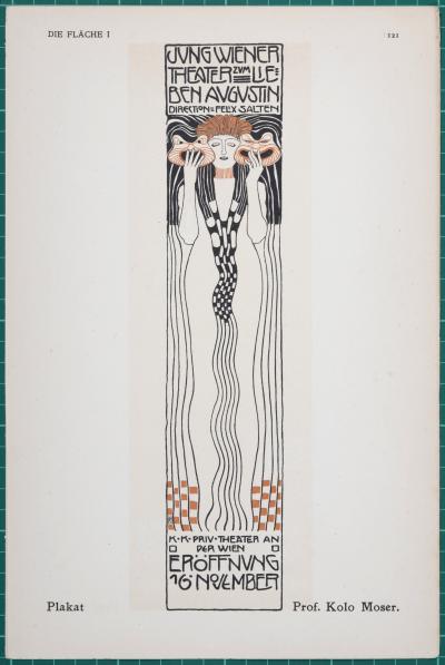 Koloman MOSER - Die Fläche, c. 1902 - Original small lithograph poster 2