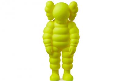 Kaws - What Party yellow, 2020 - Figurine en vinyle jaune 2