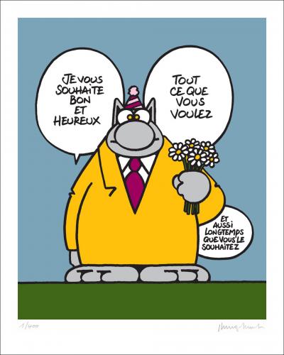 Philippe Geluck - Le Chat, Tout ce que vous voulez, 2021 - Sérigraphie artisanale 2