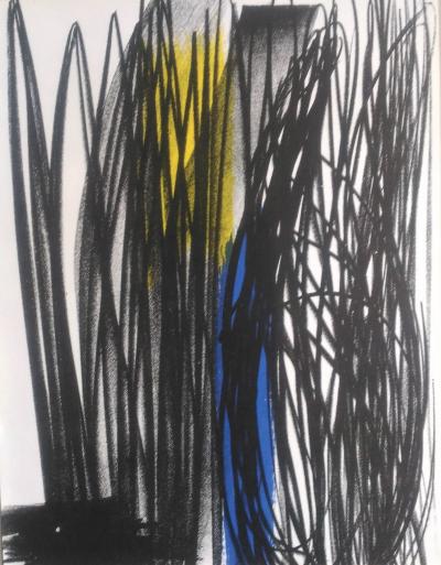 Hans HARTUNG Influence  Lithographie originale (atelier Mourlot) 2