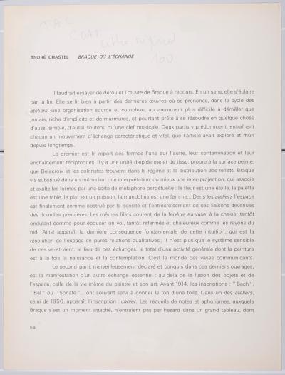 Pierre TAL COAT - Oiseau et son ombre, 1964 - Original lithograph 2
