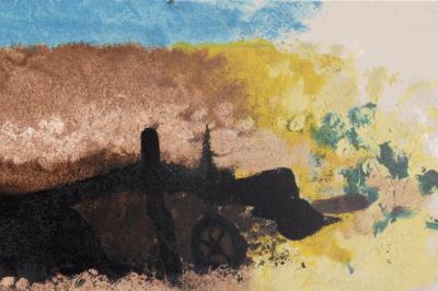 Georges BRAQUE (Après) - La Charrue, C. 1964 - Lithographie sur papier vélin sur une double page. 2