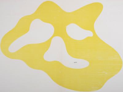Jean ARP - Composition, 1950 - Gravure originale sur bois en couleurs sur papier vélin sur une double page. 2