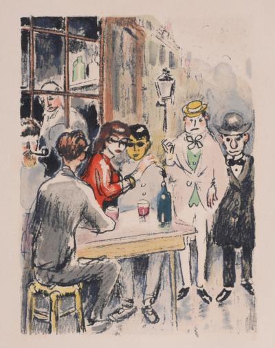 Kees VAN DONGEN - Au Beau Temps de la Butte, 1949 - Lithographie originale en couleurs sur papier vélin 2