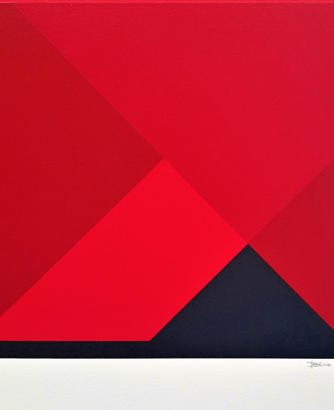 Charles BEZIE - Rojo - 1998 - Serigrafía - Arte contemporáneo - Plazzart