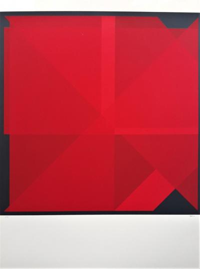 Charles BEZIE - Rouge- 1998 - Sérigraphie originale 2