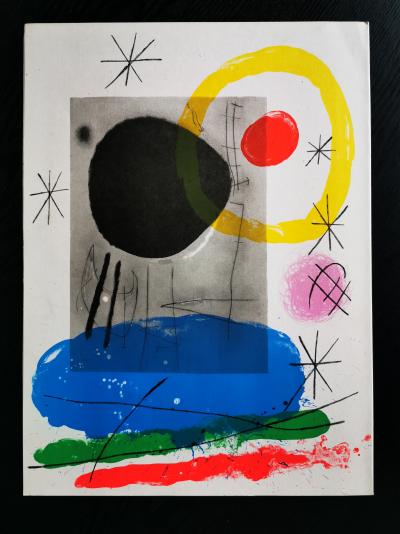 Joan MIRO - Composition cartones, 1965 - Lithographie originale 2