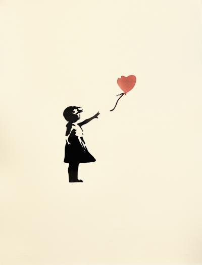 Banksy (Dans le goût de) - Girl with ballon, 2022 - Pochoir