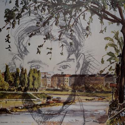 Friedensreich HUNDERTWASSER - Albertina, Stowasser 1943 bis Hundertwasser 1974, Wien, 1974 - Affiche lithographique offset 2