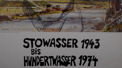 Friedensreich HUNDERTWASSER - Albertina, Stowasser 1943 bis Hundertwasser 1974, Wien, 1974 - Affiche lithographique offset 2