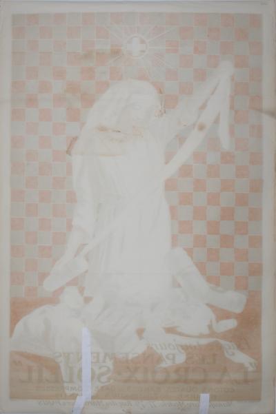 Leonetto CAPPIELLO - Exigez les pansements La Croix-Soleil, 1919 - Large lithograph poster 2