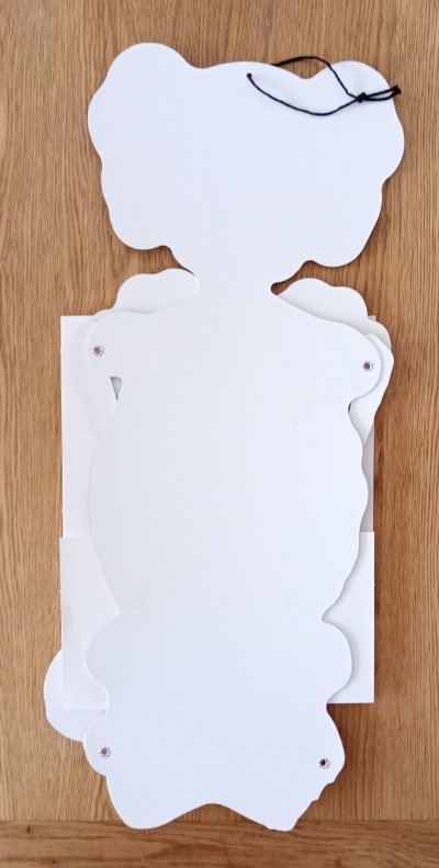 Kaws - Skeleton Board Cut out Ornament Bones (Orange), 2021 - Sérigraphie sur carton 2
