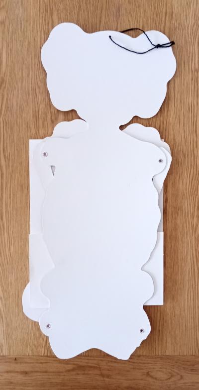 Kaws - Skeleton Board Cut out Ornament Bones (Pink), 2021 - Sérigraphie sur carton 2