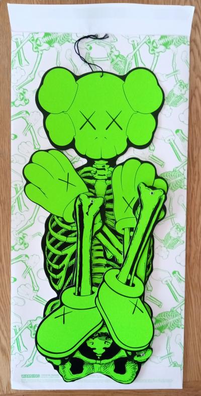 Kaws - Skeleton Board Cut out Ornament Bones (Verde), 2021