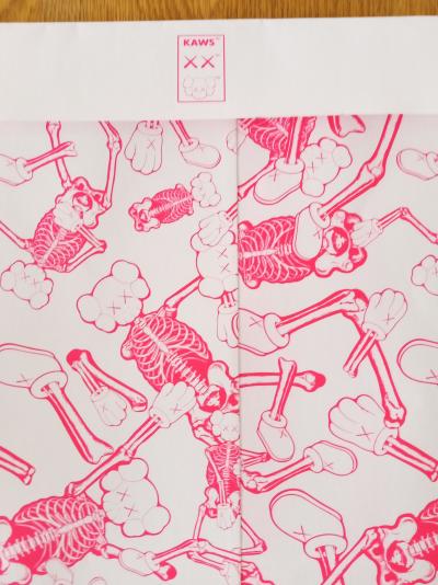 Kaws - Skeleton Board Cut out Ornament Bones (Pink), 2021 - Sérigraphie sur carton 2