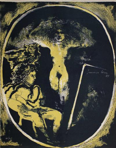Francisco CORZAS - Umbrìo por la pena, 1973 - Lithographies signées à la main 2