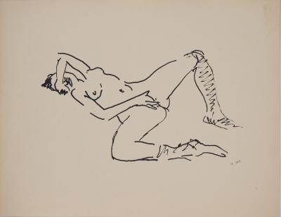 Albert MARQUET - Onanisme, 1925 - Lithographie originale signée 2