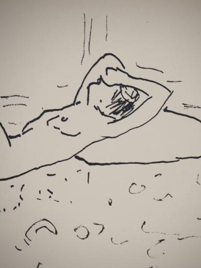 Albert MARQUET - Les jarretelles, 1925 - Lithographie originale signée 2