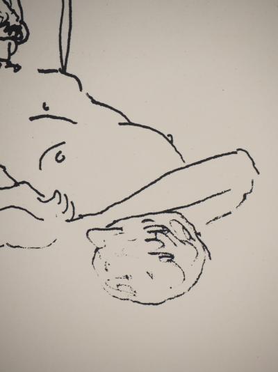 Albert MARQUET- Entre ses jambes, 1925 - Lithographie originale signée 2