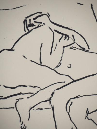 Albert MARQUET - Les amantes enlacées, 1925 - Lithographie originale signée 2