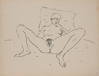 Albert MARQUET - Nu provocant, 1925 - Lithographie originale signée