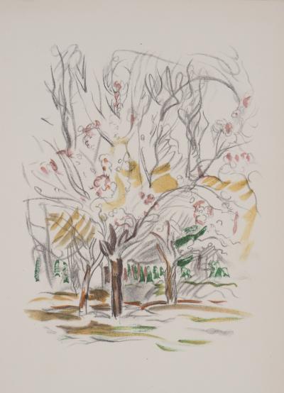 Emile Othon Friesz - Printemps, Arbres en fleurs, 1949 - Lithographie originale 2