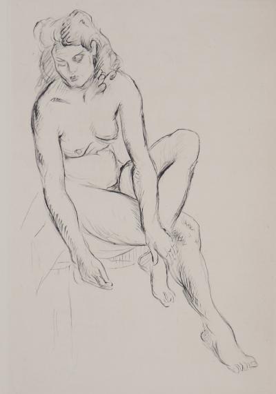 Emile Othon FRIESZ - Femme nue assise, 1949 - Gravure originale 2