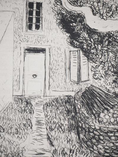 Maurice SAVIN - Maison normande, 1949 - Gravure originale signée 2