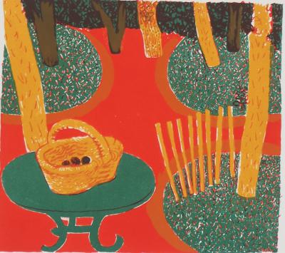 Maurice SAVIN - Le jardin fauve, 1949 - Lithographie originale signée 2