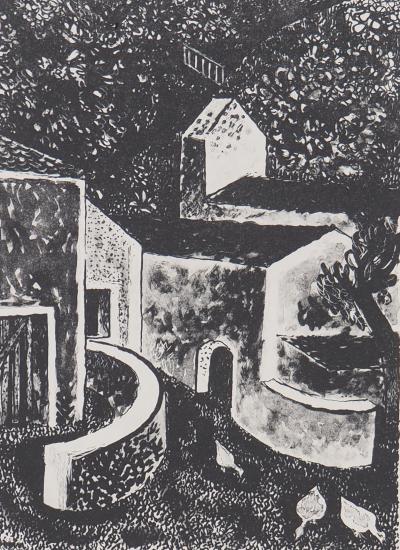 Maurice SAVIN - La vieille ferme, 1949 - Lithographie originale signée 2