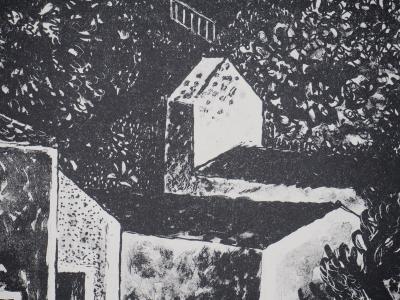 Maurice SAVIN - La vieille ferme, 1949 - Lithographie originale signée 2