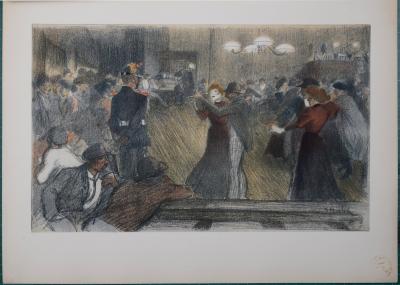 Théophile Alexandre STEINLEN - L'Estampe Moderne : Le grand bal, C. 1897 - Lithographie originale sur papier vélin. 2
