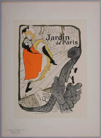 Henri de TOULOUSE-LAUTREC - Les Maîtres de l’Affiche : Jane Avril, 1898 - Lithographie 2