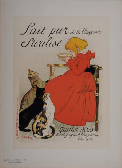 Théophile Alexandre STEINLEN - Maîtres de l'Affiche : Lait pur stérilisé de la Vingeanne, 1897 - Lithographie 2
