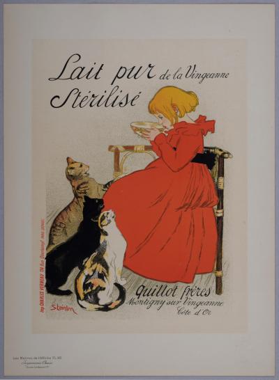 Théophile Alexandre STEINLEN - Maîtres de l'Affiche : Lait pur stérilisé de la Vingeanne, 1897 - Lithographie 2