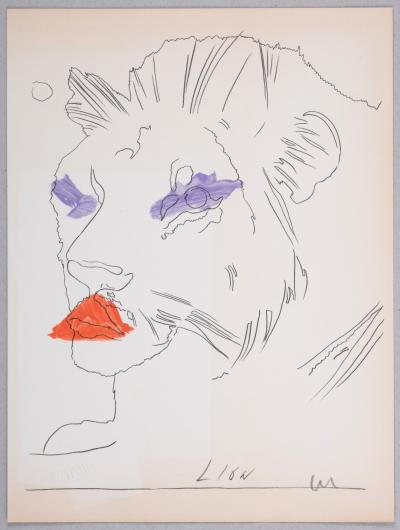 Andy WARHOL - Lion, C. 1974 - Photolithographie originale 2