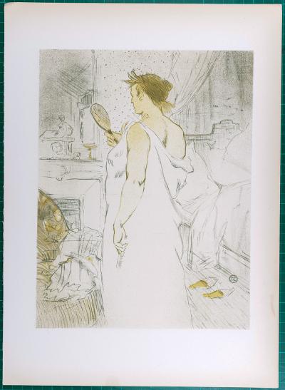 Henri De TOULOUSE LAUTREC (d’après) - Devant la glace, 1969 - Lithographie 2
