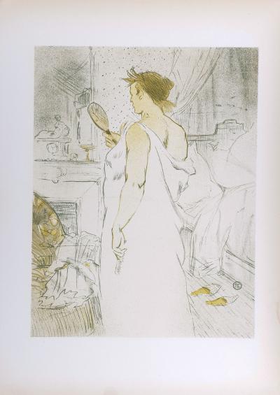 Henri De TOULOUSE LAUTREC (d’après) - Devant la glace, 1969 - Lithographie 2