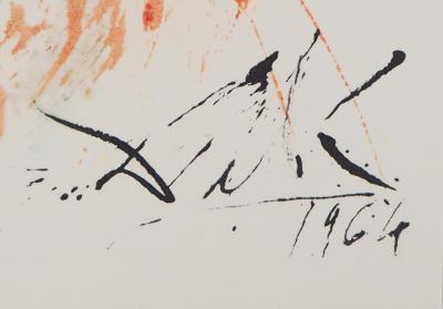 Salvador DALI: Biblia Sacra - Das Licht - Signierte Lithographie 2
