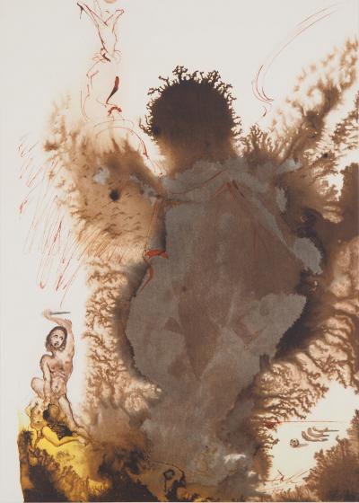 Salvador DALI: Biblia Sacra - Die Opferung Abrahams - Signierte Lithographie 2