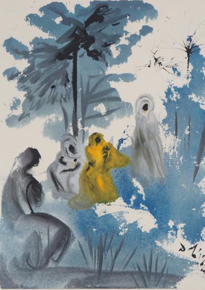 Salvador DALI: Biblia Sacra - Die Familie - Signierte Lithographie 2